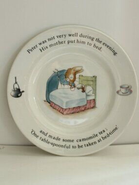 Peter Rabbit Theme Childs Plate  Wedgwood